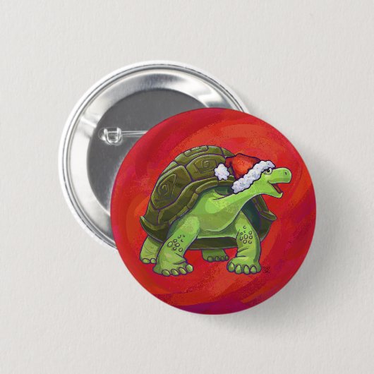 Tortoise Christmas Button (Vorne & Hinten)