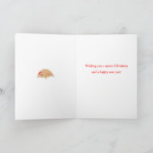 Tortoise Christmas Card Feiertagskarte (Innenseite)