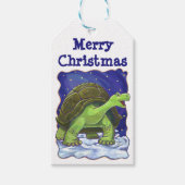 Tortoise Christmas-Geschenketiketten Geschenkanhänger (Vorderseite)