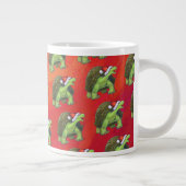 Tortoise Christmas Jumbo-Tasse (Rechts)
