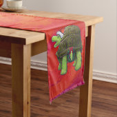 Tortoise Christmas Kurzer Tischläufer (Beispiel)
