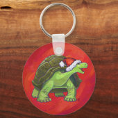 Tortoise Christmas Schlüsselanhänger (Vorderseite)