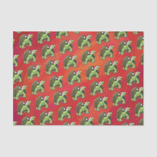 Tortoise Christmas Seidenpapier (Vorderseite)