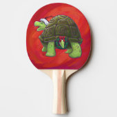 Tortoise Christmas Tischtennis Schläger (Rückseite)