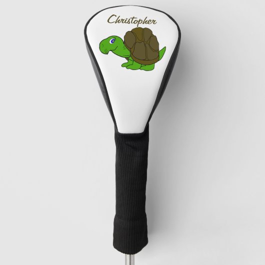 Tortoise Design Golf Headcover (Vorderseite)