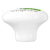 Tortoise Design Personalised Keramikknauf (Seitenansicht)