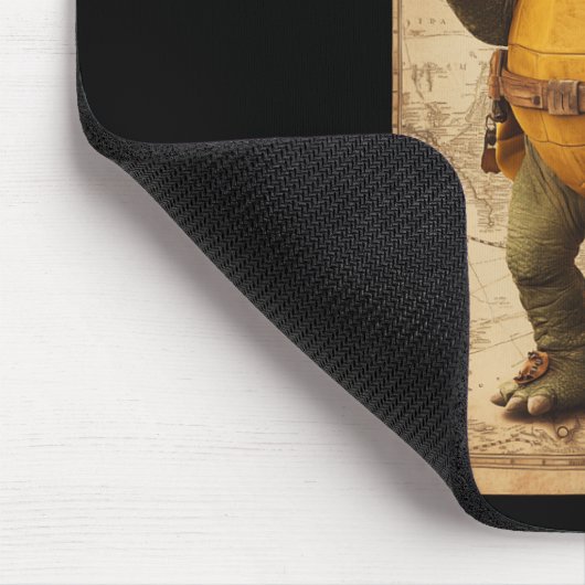 Tortoise Explorer Adventure Hiking Travel Nature Mousepad (Ecke)