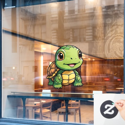 Tortoise Fensteraufkleber (Café-Fenster)