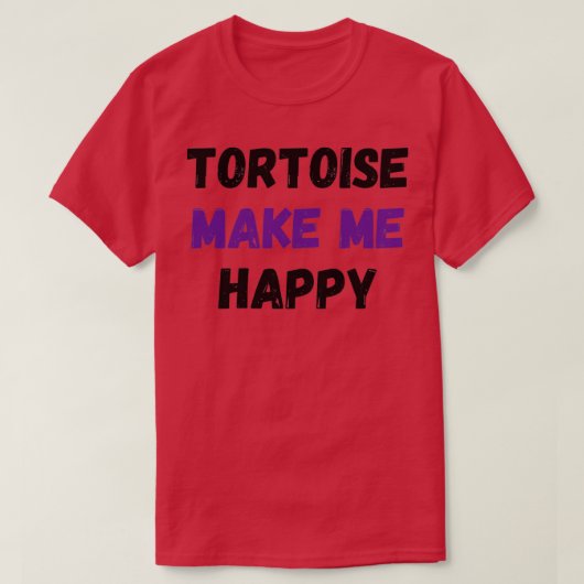 Tortoise freut mich T-Shirt (Design vorne)