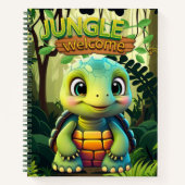 Tortoise Fun Box Turtle Whimsical Zoo Animal 🐢 Notizblock (Vorderseite)