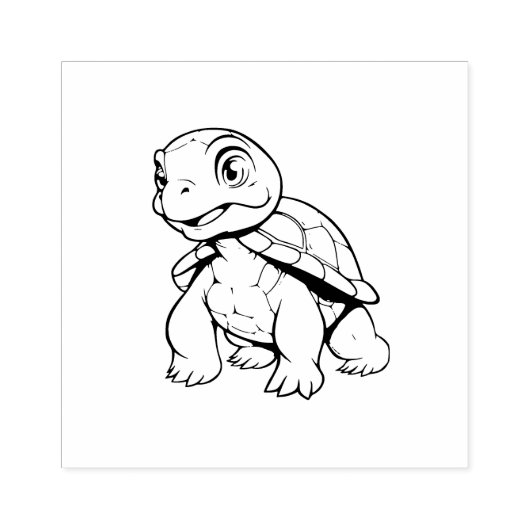Tortoise Gummistempel (Prägung)