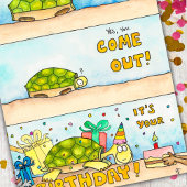 Tortoise Happy Birthday Postcard von Nicole Janes Postkarte