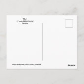 Tortoise mit Herzmuster Postkarte (Rückseite)