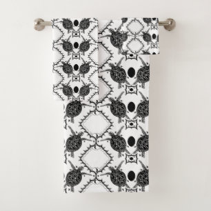 Tortoise Moons Muster Badhandtuch Set