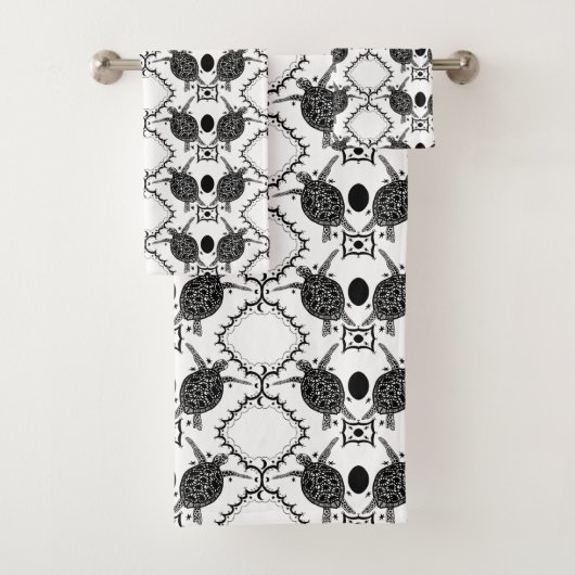Tortoise Moons Muster Badhandtuch Set (Insitu)