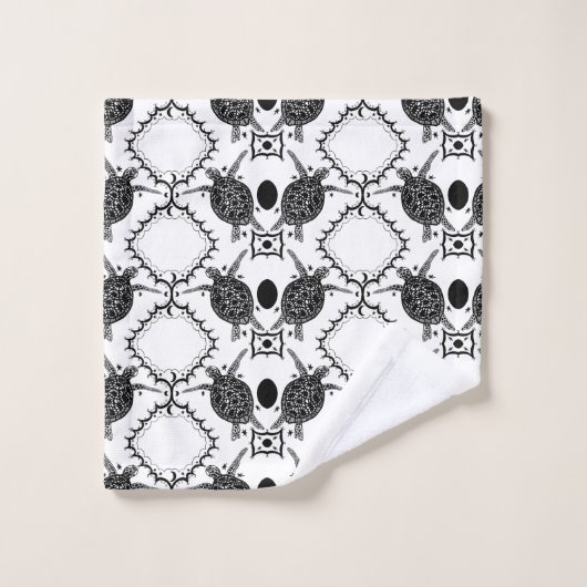 Tortoise Moons Muster Badhandtuch Set (Waschlappen)