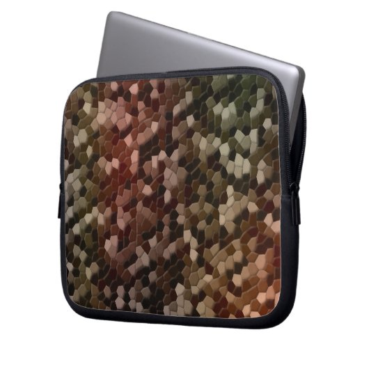 Tortoise Muschel Camouflage Laptopschutzhülle (Vorderseite Links)