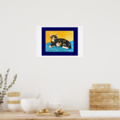 Tortoise Muschel Kitten Poster (Küche)