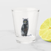 Tortoise Muschel Kitty Cat Schnapsglas (Vorderseite)