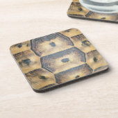 Tortoise Muschel Muster Getränkeuntersetzer (Linke Seite)