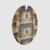 Tortoise Muschel Muster Ornament (Vorderseite)
