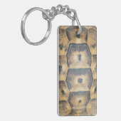 Tortoise Muschel Muster Schlüsselanhänger (Vorderseite links)