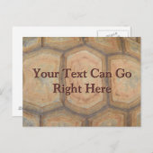 Tortoise Muschel Postkarte (Vorne/Hinten)