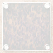 Tortoise Muschel Print Pattern Dekorative Wohngest Glasuntersetzer (Rückseite)