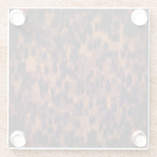 Tortoise Muschel Print Pattern Dekorative Wohngest Glasuntersetzer (Rückseite)