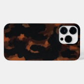 Tortoise Muschel Retro, Chic Tortoiseshell Muster iPhone Hülle (Rückseite (Horizontal))