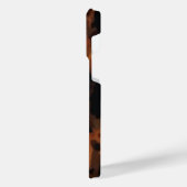 Tortoise Muschel Retro, Chic Tortoiseshell Muster iPhone Hülle (Linke Seite)