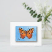 Tortoise Muschel Schmetterling Postkarte (Stehend Vorderseite)