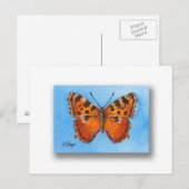 Tortoise Muschel Schmetterling Postkarte (Vorne/Hinten)