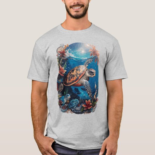 Tortoise Ocean T-Shirt (Vorderseite)