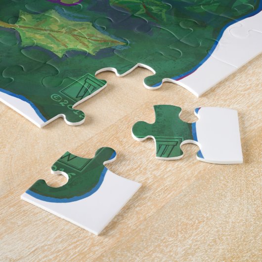 Tortoise Party Center Puzzle (Seite)