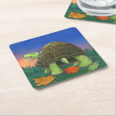 Tortoise Party Center Rechteckiger Pappuntersetzer (angewinkelt)