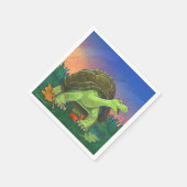 Tortoise Party Center Serviette (Ecke)