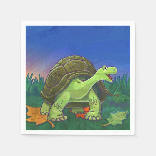 Tortoise Party Center Serviette (Vorderseite)