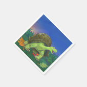 Tortoise Party Center Serviette (Ecke)
