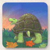 Tortoise Party Center Untersetzer (Vorderseite)