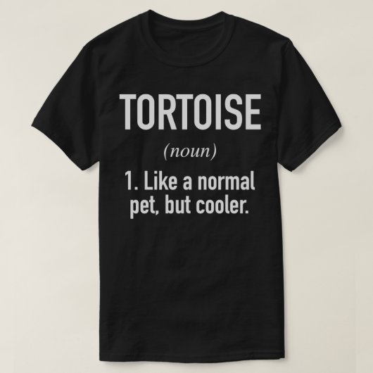 Tortoise Pet Animal T-Shirt (Design vorne)