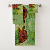 Tortoise Pet Personalisiert Badhandtuch Set (Insitu)
