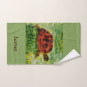 Tortoise Pet Personalisiert Badhandtuch Set (Handtuch)