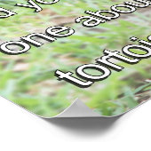Tortoise Poster lächeln (Ecke)
