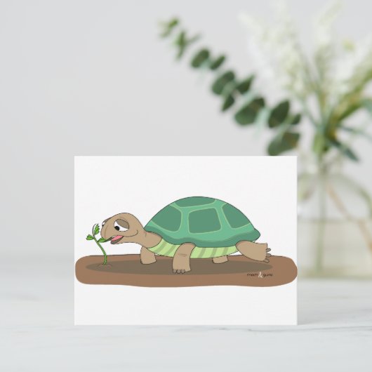 Tortoise Postkarte (Stehend Vorderseite)
