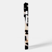 Tortoise Print in Beige/Schwarz Case-Mate iPhone Hülle (Rückseite / Links)