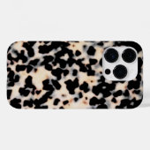 Tortoise Print in Beige/Schwarz Case-Mate iPhone Hülle (Rückseite (Horizontal))