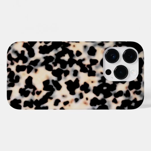 Tortoise Print in Beige/Schwarz Case-Mate iPhone Hülle (Rückseite (Horizontal))