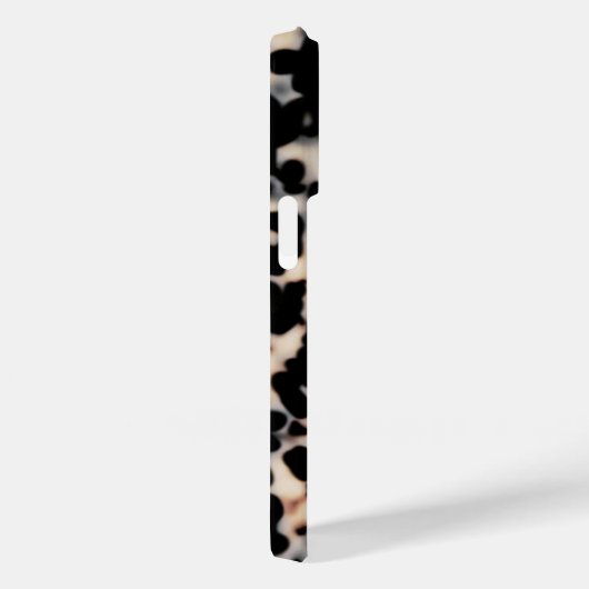 Tortoise Print in Beige/Schwarz Case-Mate iPhone Hülle (Rückseite / Rechts)