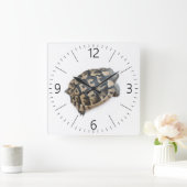 Tortoise Quadratische Wanduhr (Zuhause)